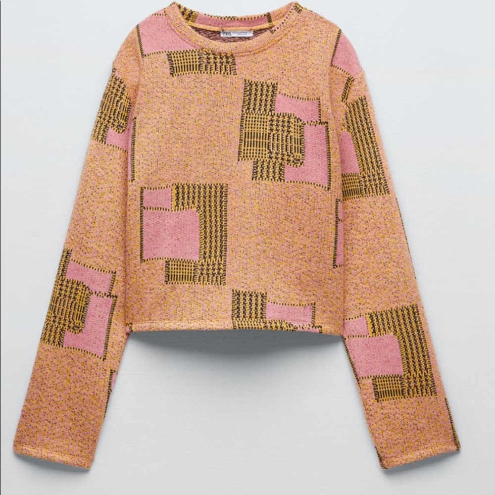 Zara Short Jaquard Sweater